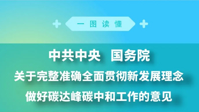 一图读懂 | 务院关于完整准确全面贯彻新发展理念做好碳达峰碳中和工作的意见
